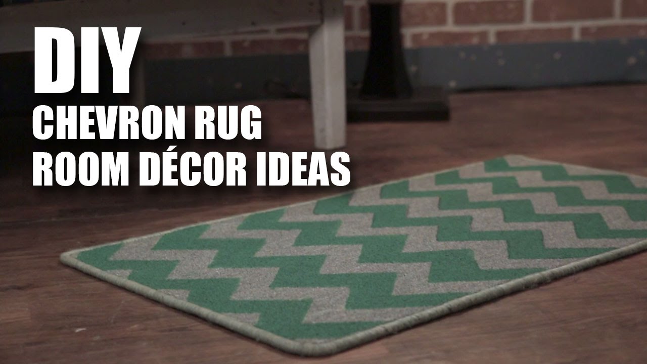 How to make a DIY Chevron Rug