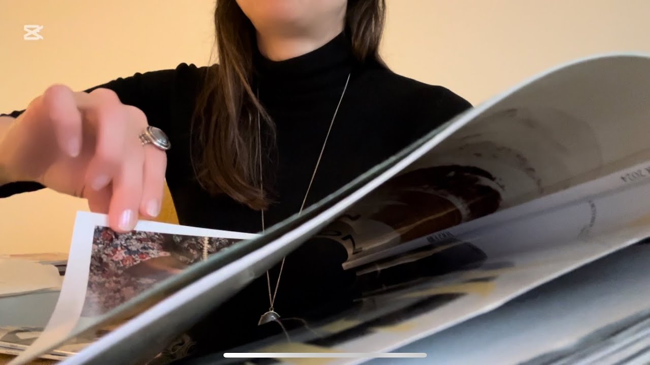 ASMR Page Turning, Squeezing, Gripping, Glossy Magazine