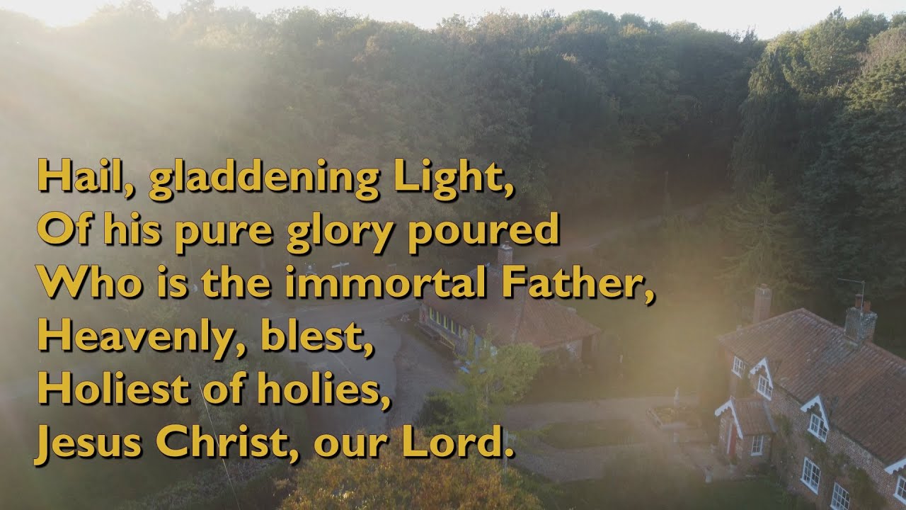 Hail, Gladdening Light (Tune: Sebaste - 3vv) [with lyrics for congregations]