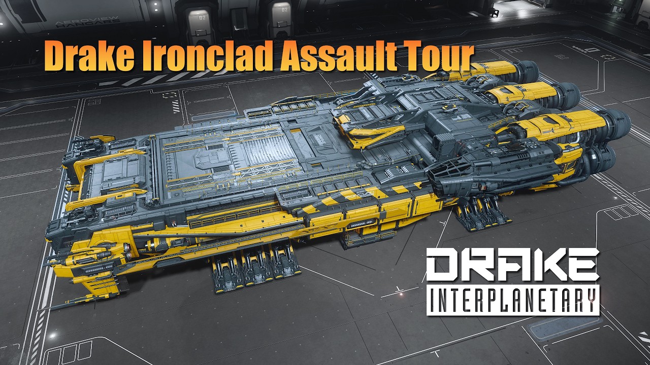 Star Citizen - Drake Ironclad Assault Ship Tour