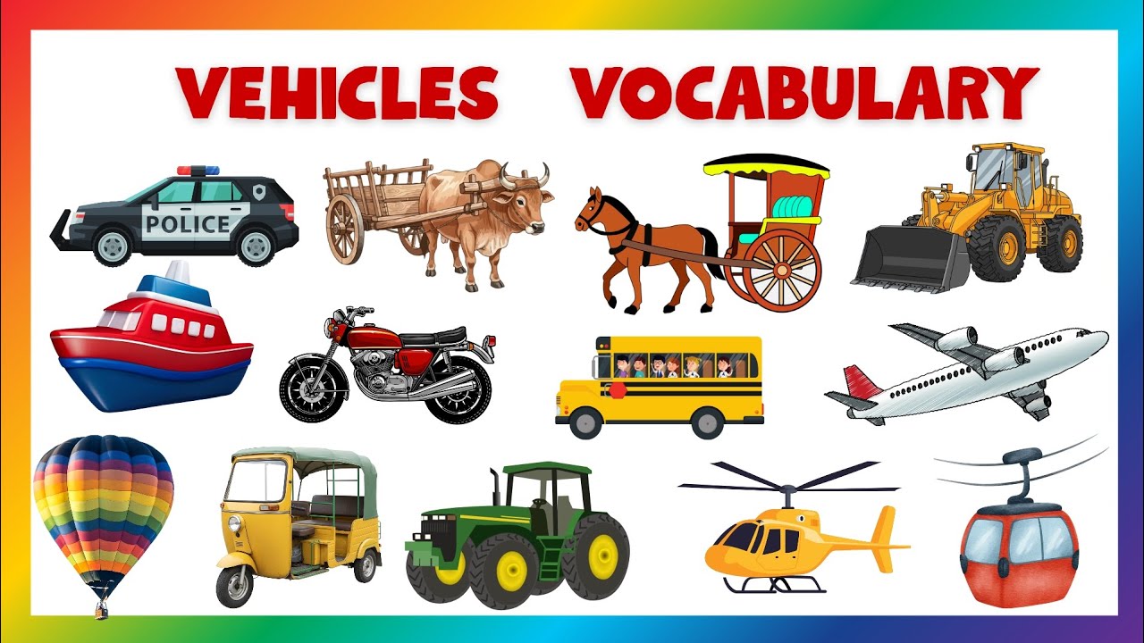 Vehicles Vocabulary for Kids | Fun Kids Learning Video #Vehicles #forkids