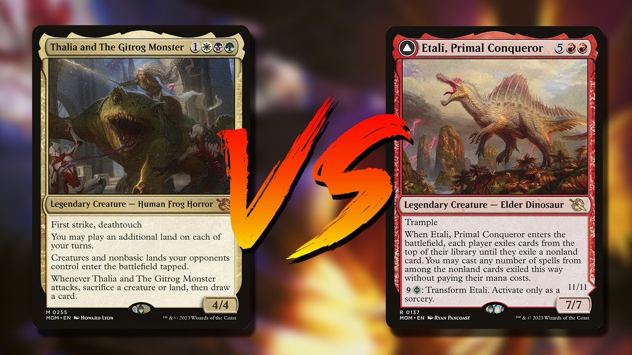 Thalia and the Gitrog Monster vs Etali Primal Conqueror | MTG 1v1 EDH Gameplay