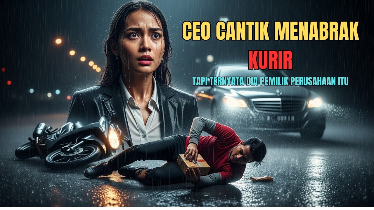 CEO Cantik Tabrak Kurir di Tengah Hujan… Ternyata Kurir Itu Pemilik Setengah Perusahaannya!