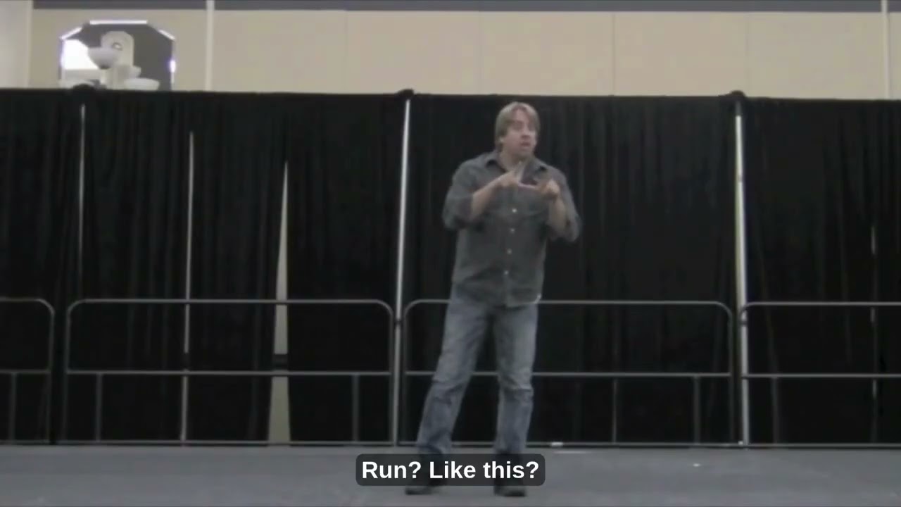 We have a problem! My audience members sign WRONG! Walk, Run, Read, and Flirt....