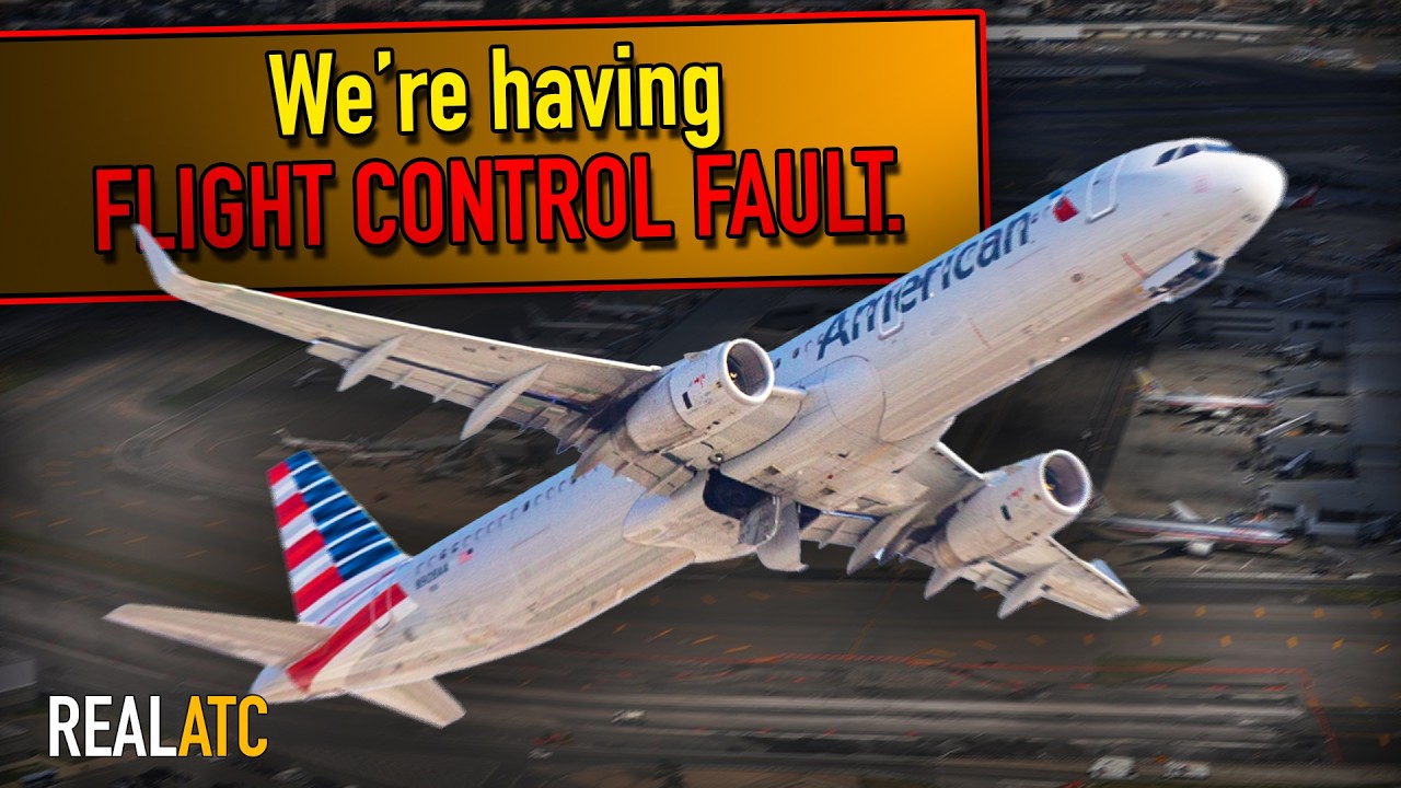 MAYDAY! Американский A321 испытывает отказ системы управления полетом сразу после взлета. Реальны...
