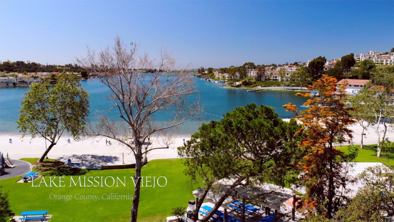 Lake Mission Viejo California Aerial Drone Video