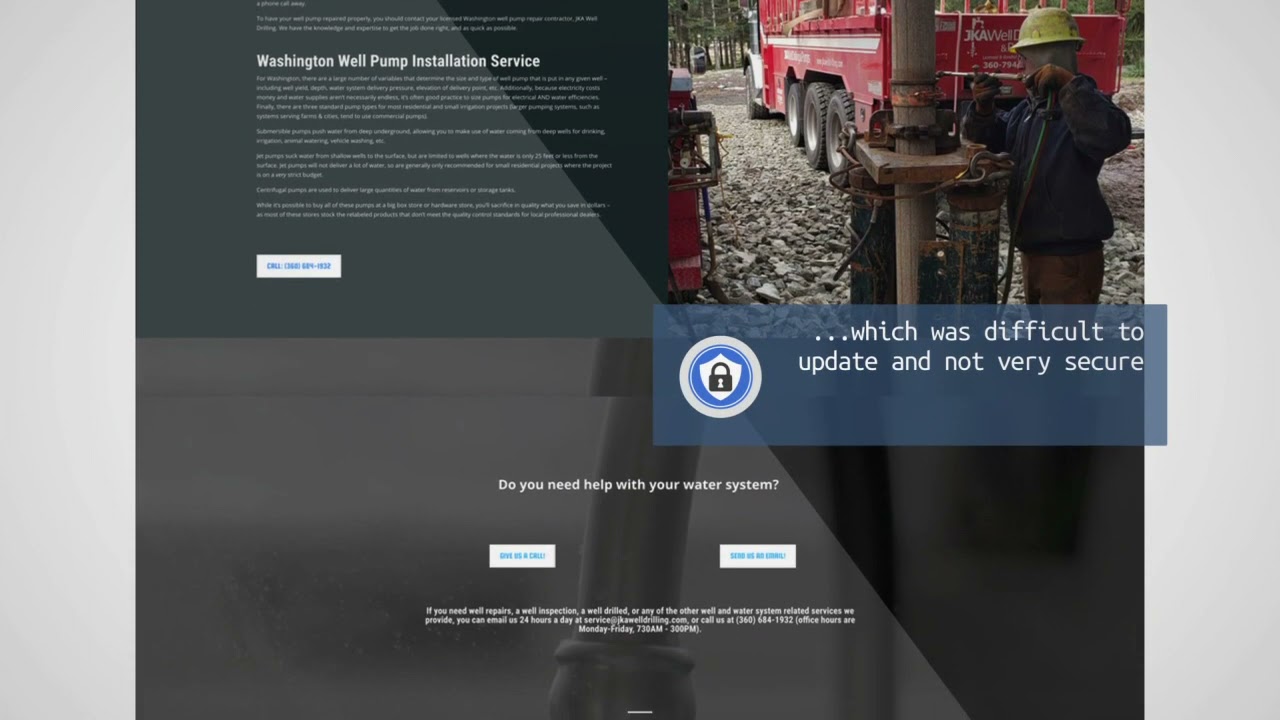 Web Design for Washington Well Drilling Company, JKA Well Drilling - Monroe Website Design