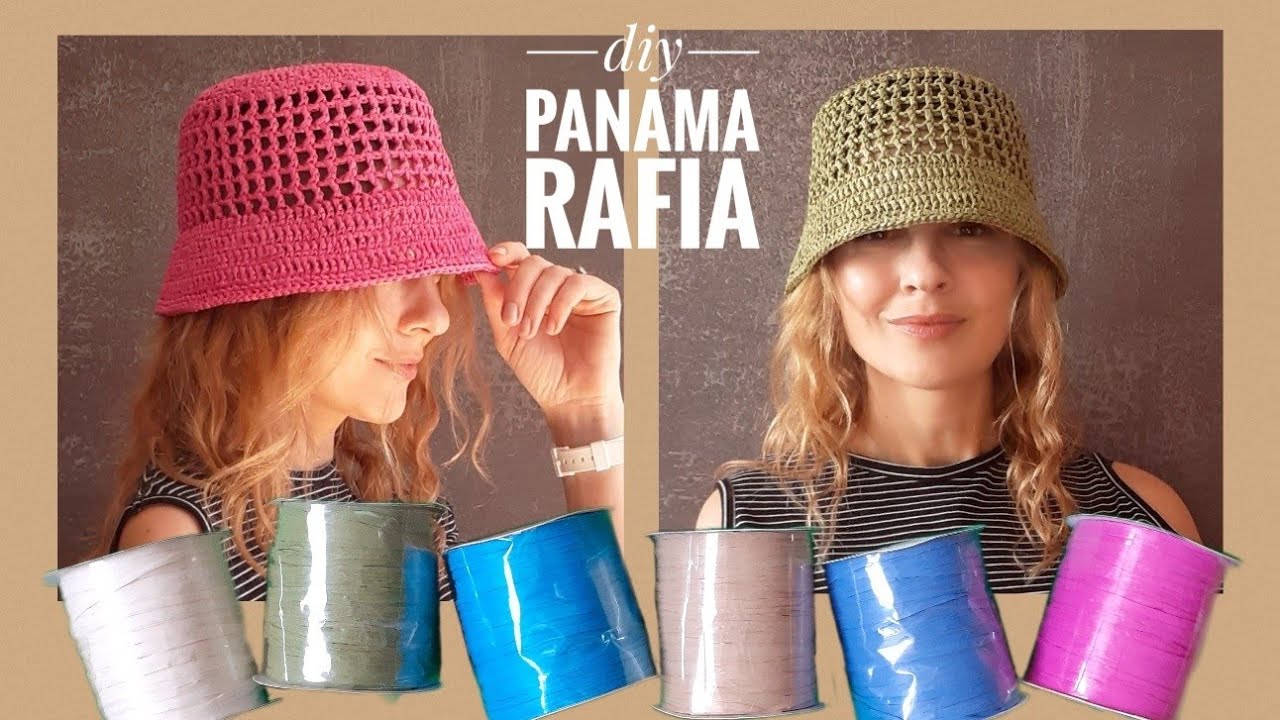 Sombrero de pescador a crochet fácil. Gorro tejido a crochet. Como tejer sombrero de playa.
