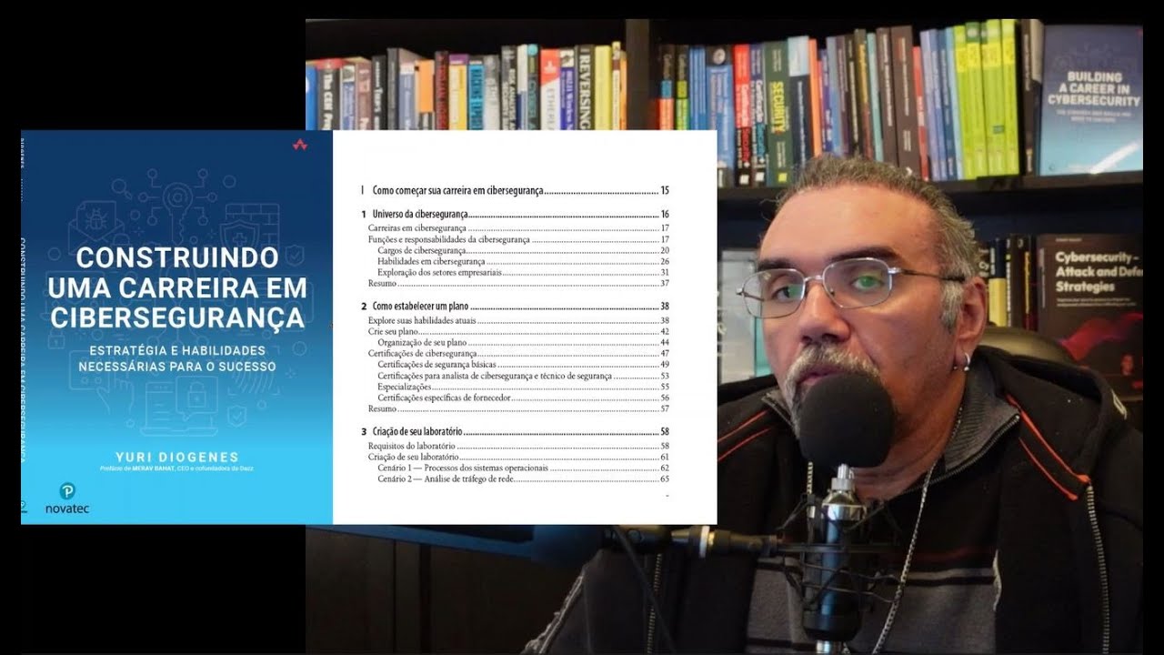 Revendo os tópicos do livro de carreira em cibersegurança