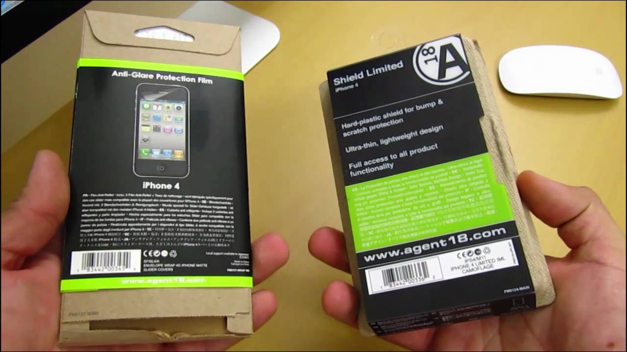 Agent18 Shield Limited Case/Screen Protection Kit for the iphone 4