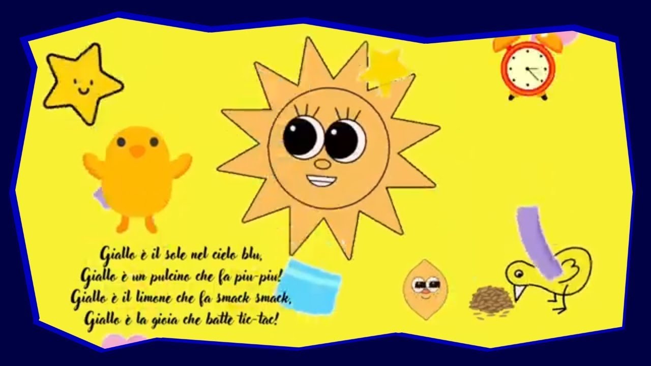 Il Colore Giallo 🌞 Video Educativo Divertente per Bambini | Impariamo i Colori