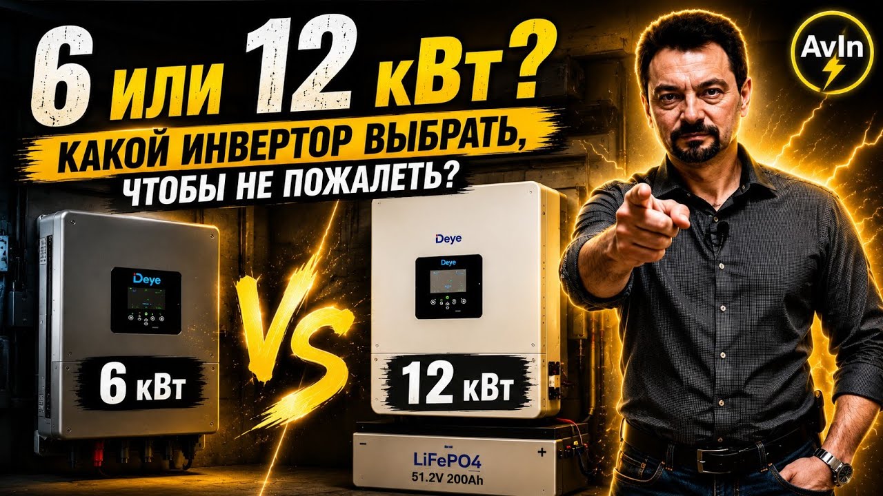 📝 Какой мощности выбрать гибридный инвертор? (Ответ в данном видео)