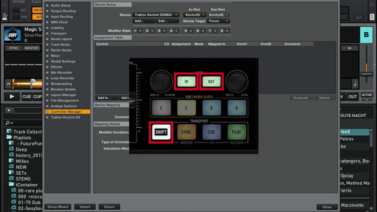 Creating your own key shift mapping in Traktor Pro