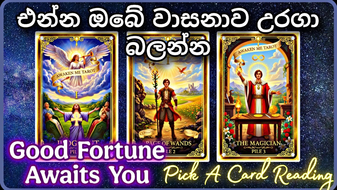 ඔබේ ජීවිතය වෙනස් කරන ඒ සුබ ආරංචිය කුමක්ද? 🔮✨ | Pick A Card Sinhala |Good Fortune Awaits You  