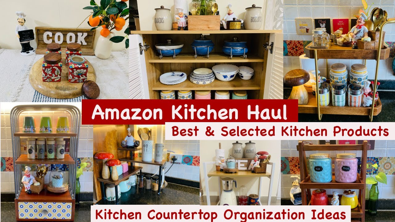 AMAZON Finds For Your Kitchen | Kitchen Countertop Organization Ideas | Amazon Kitchen Haul #kitchen