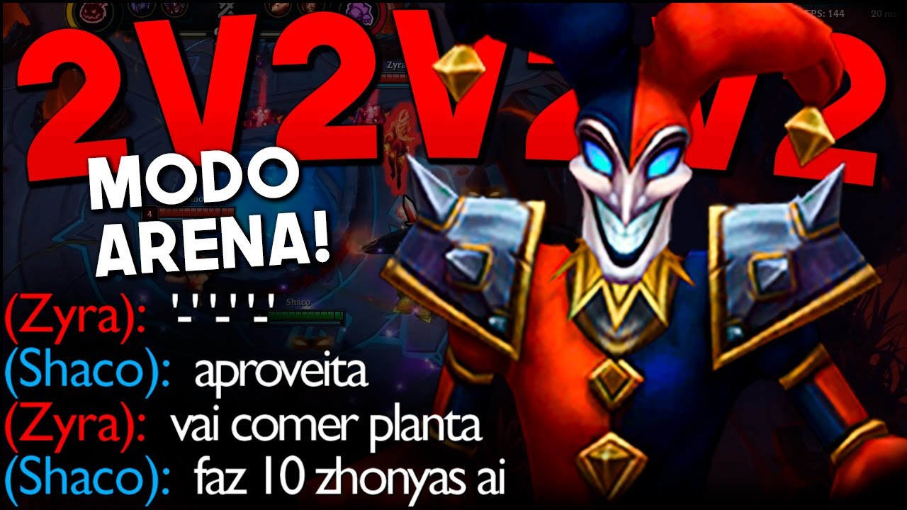 TOP 1 SHACO DO MUNDO JOGANDO O NOVO MODO 2V2V2V2!