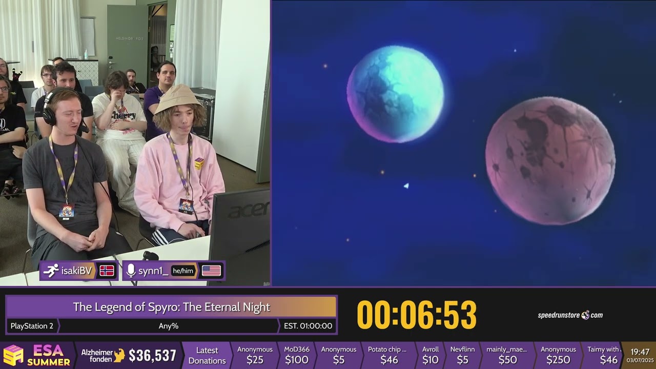 Легенда о Спайро: Вечная ночь [Any%] от isakiBV - #ESASummer25