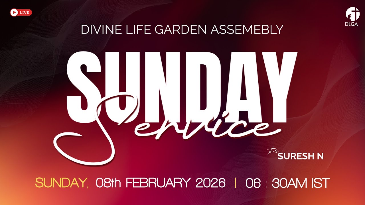 LIVE | Sunday Service | 08-02-2026 | Pas. N. Suresh | DLGA