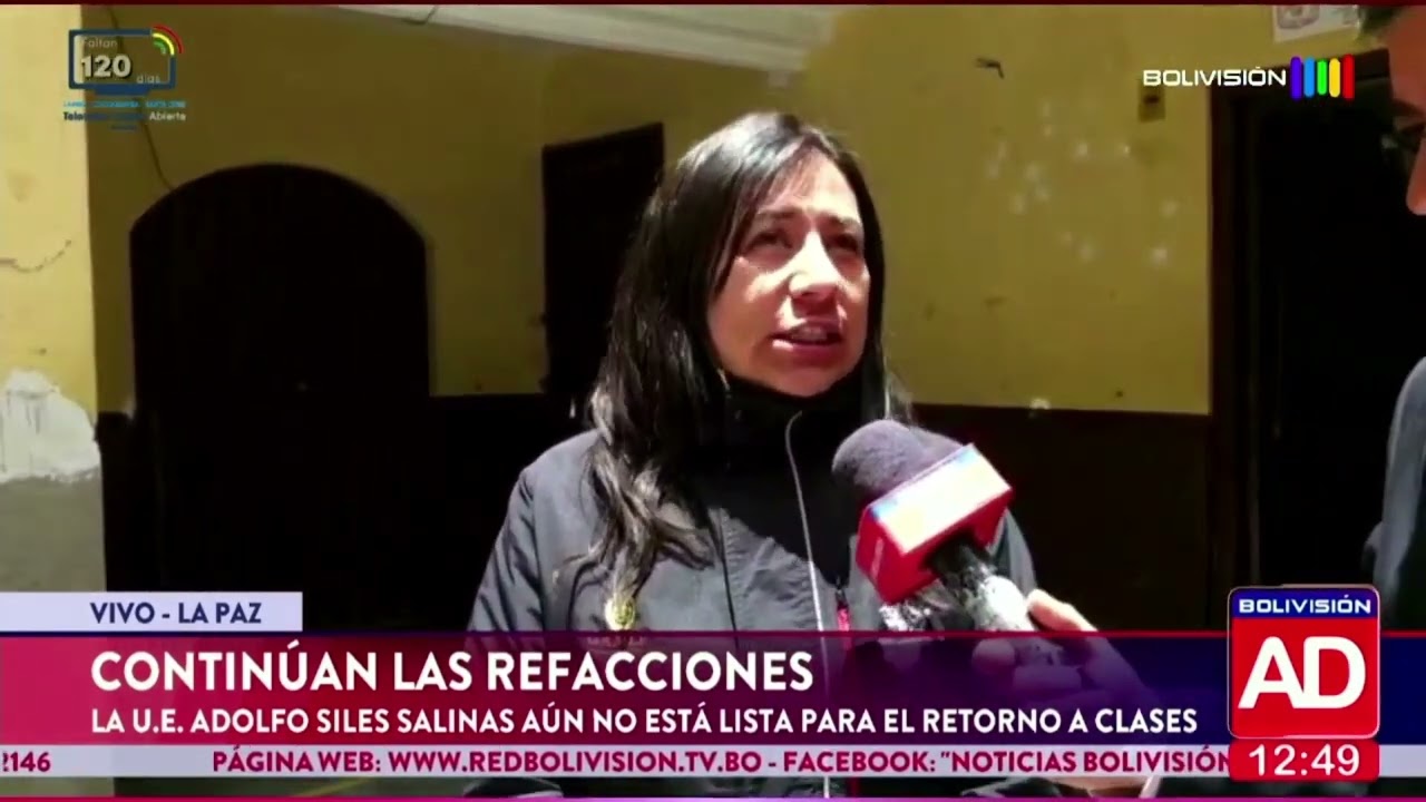 Refacciones en la UE Adolfo Siles Salinas retrasan preparación para el retorno a clases