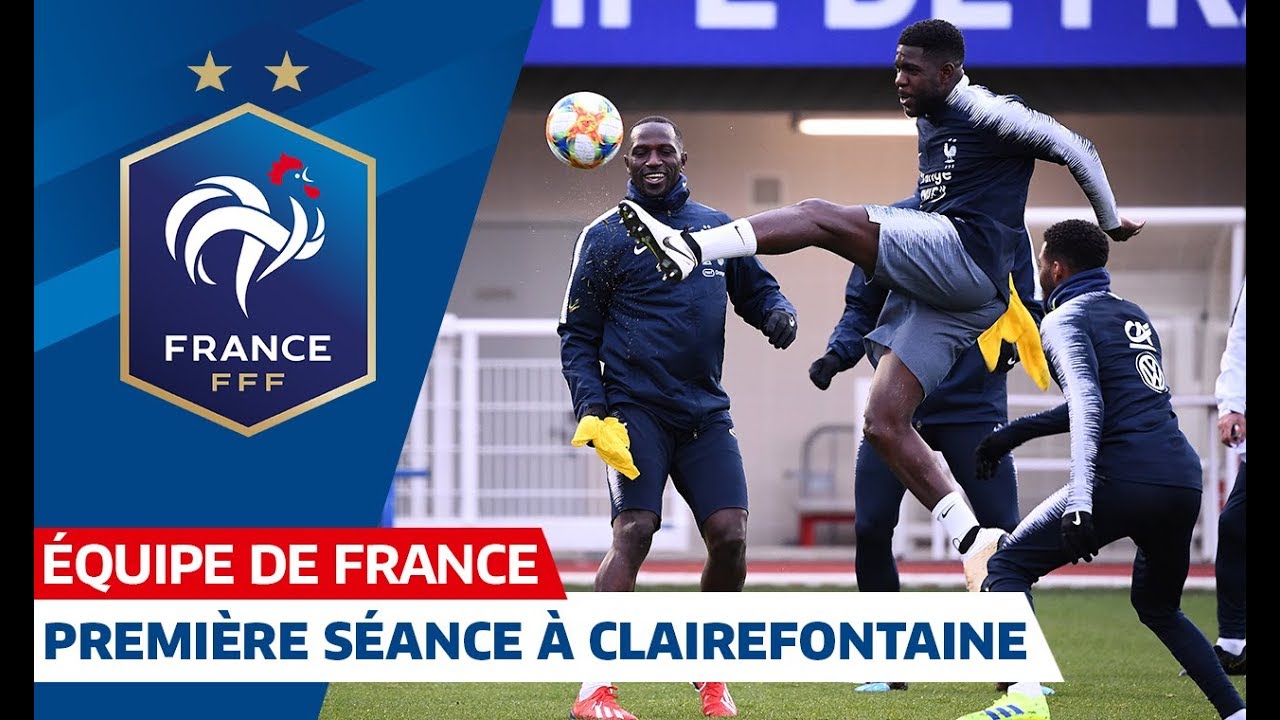Le premier entraînement des Bleus à Clairefontaine, Equipe de France I FFF 2019