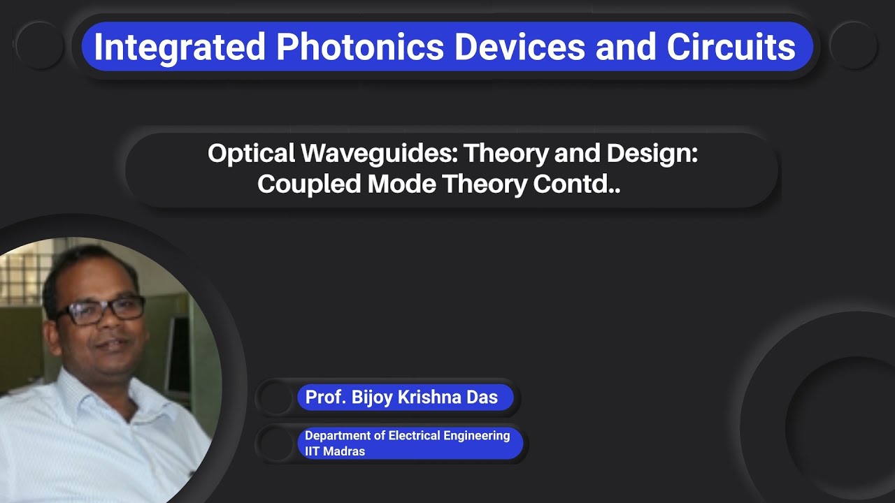 Optical Waveguides: Theory and Design: Coupled Mode TheoryContd..