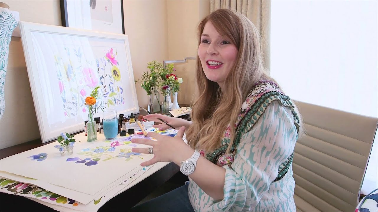 Turning Watercolours Into Beautiful Floral Textiles | Steven and Chris | CBC