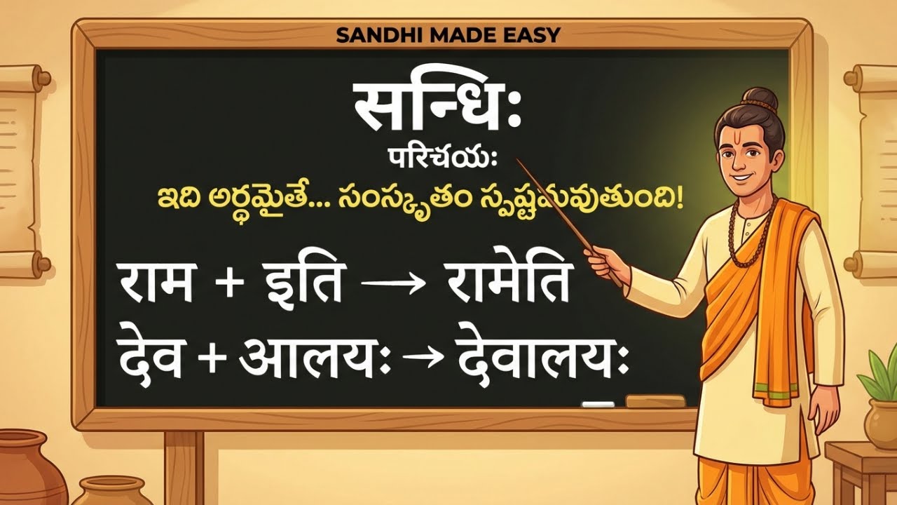 Sanskrit Praveshika – Lesson 25 | Learn Sanskrit Through Telugu #sanskrit