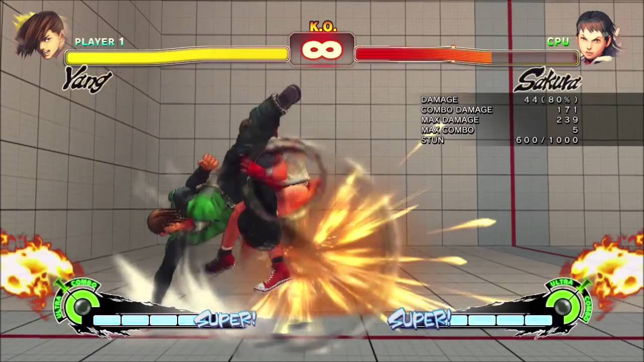 Collusion!! Yang USF4 Combos Resets And Setups