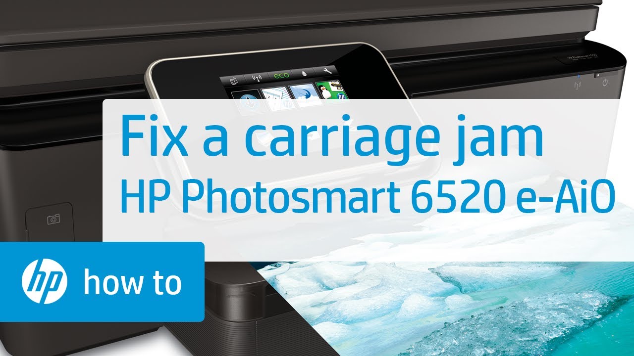 Fixing a Carriage Jam | HP Photosmart 6520 e-All-in-One Printer | HP