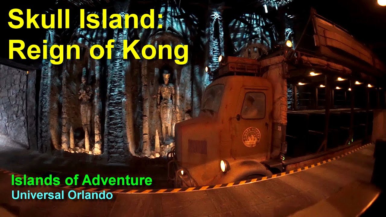 Skull Island Reign of Kong On Ride Low Light POV Universal Orlando Islands of Adventure