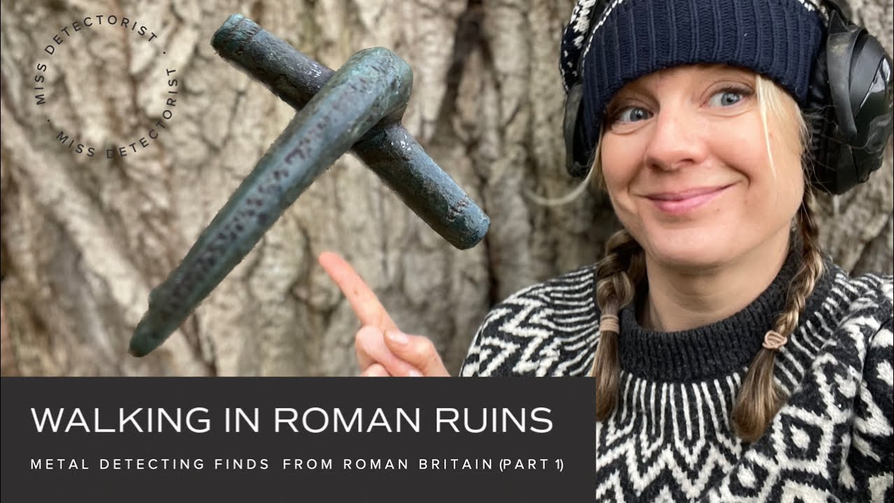 WALKING IN ROMAN RUINS Part 1 /// Metal detecting 2000 years of UK history (coins, artefacts… joy!)