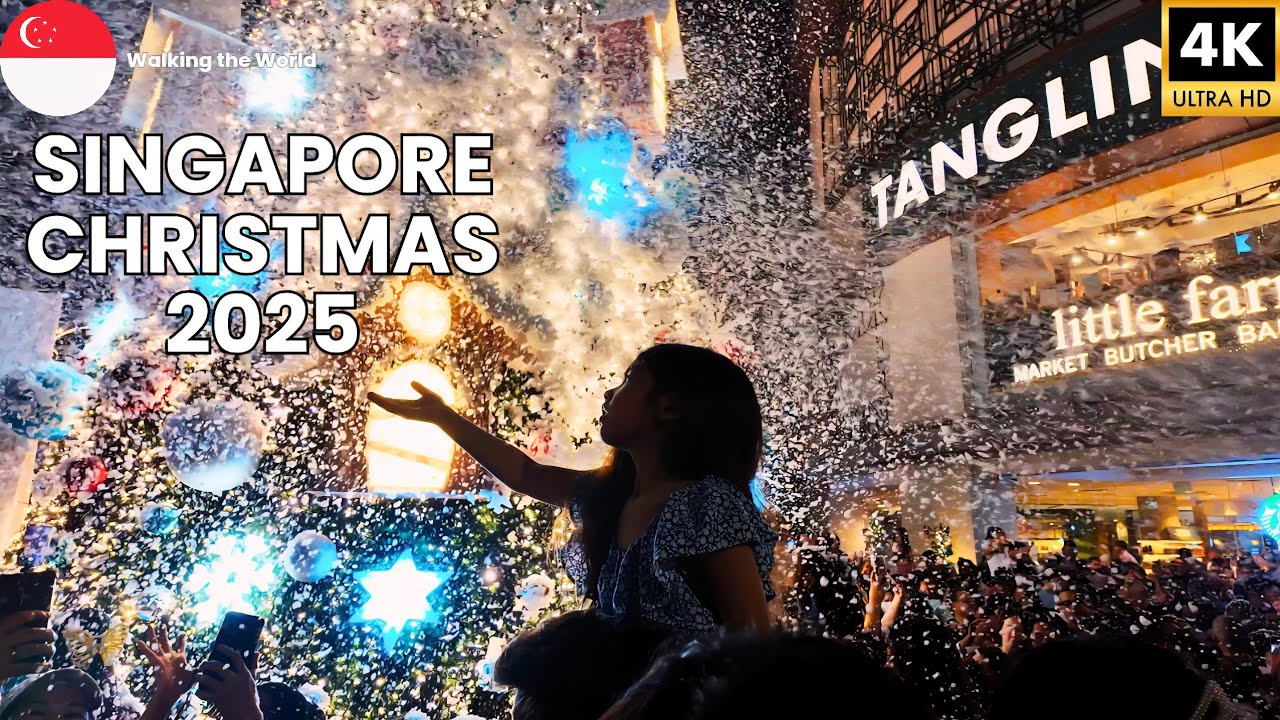 Singapore's Magical Christmas Snowfall Experience at Tanglin Mall!