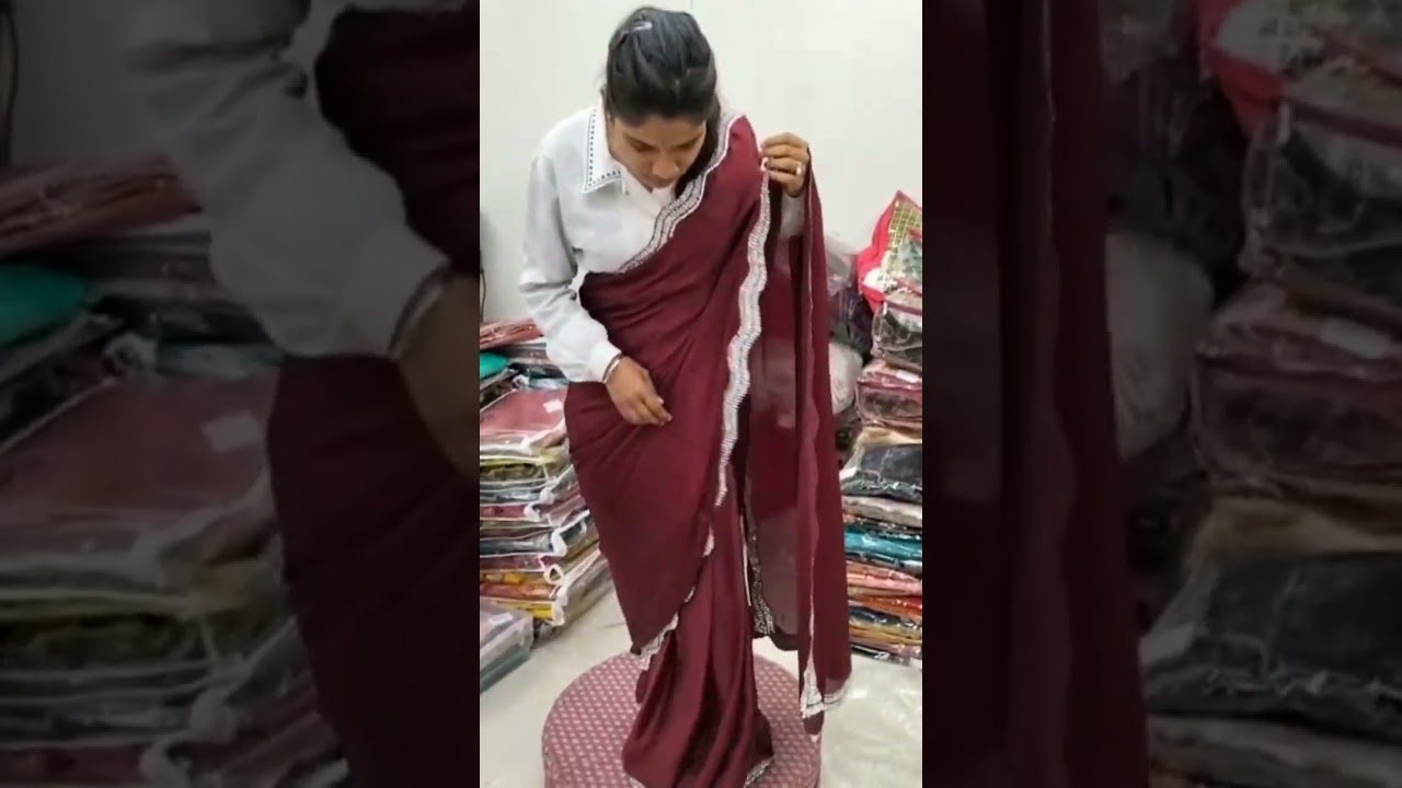 satin silk saree! #satinsaree #puresilksaree #satinsarees