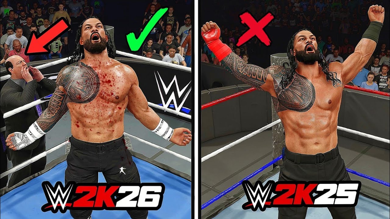 WWE 2K26 Vs WWE 2K25! (Epic Finishers Comparison)😱😱