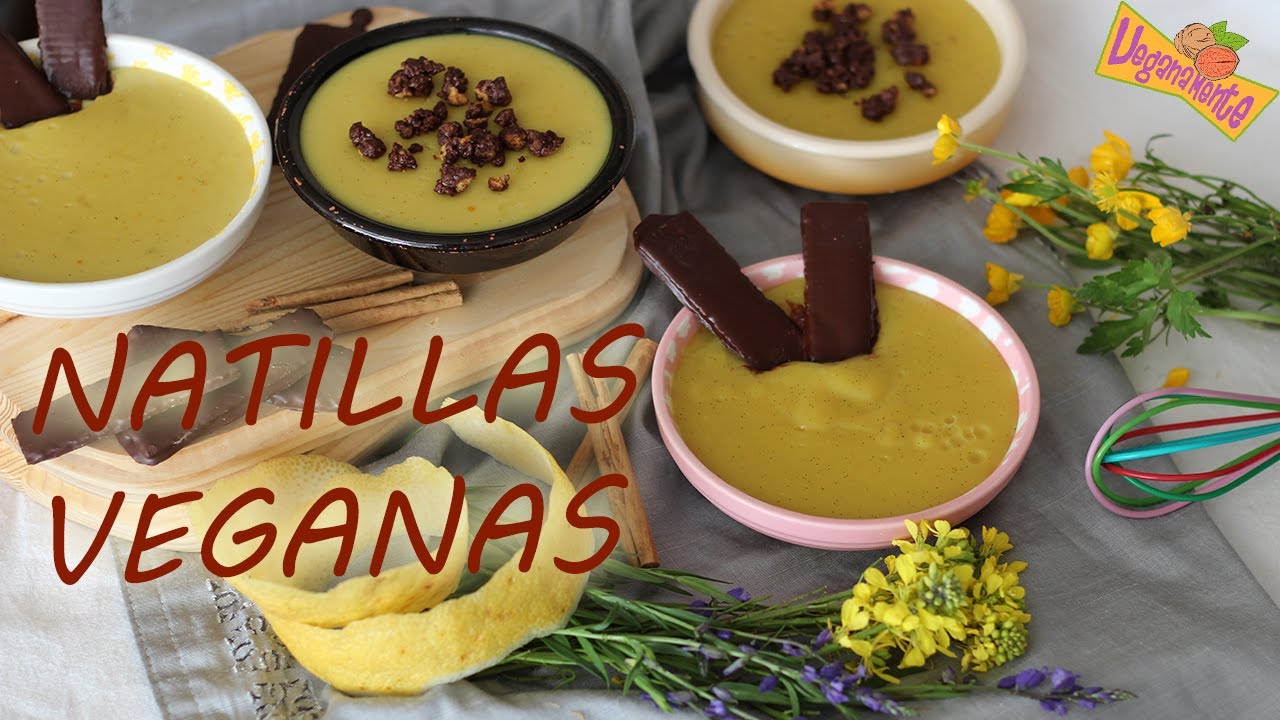 NATILLAS VEGANAS CASERAS - 1ª de MAICENA y 2ª de LECHE DE AVENA