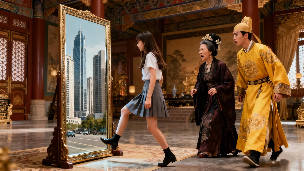 Girl can travel through time, and even Empress Dowager and Emperor follow her to modern world..
