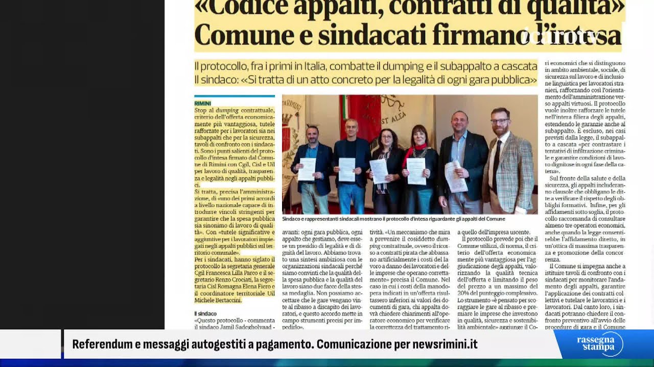 Rassegna Stampa - giovedì 5 marzo 2026