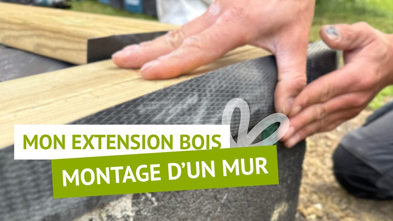 🏗️ Chantier Ossature Bois : Pose des Lisses & Montage d’un Mur | Mon Extension Bois