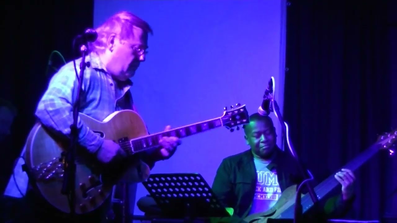 The Status Trio and Friends, Geof Overon  April 2022 at The Donkey