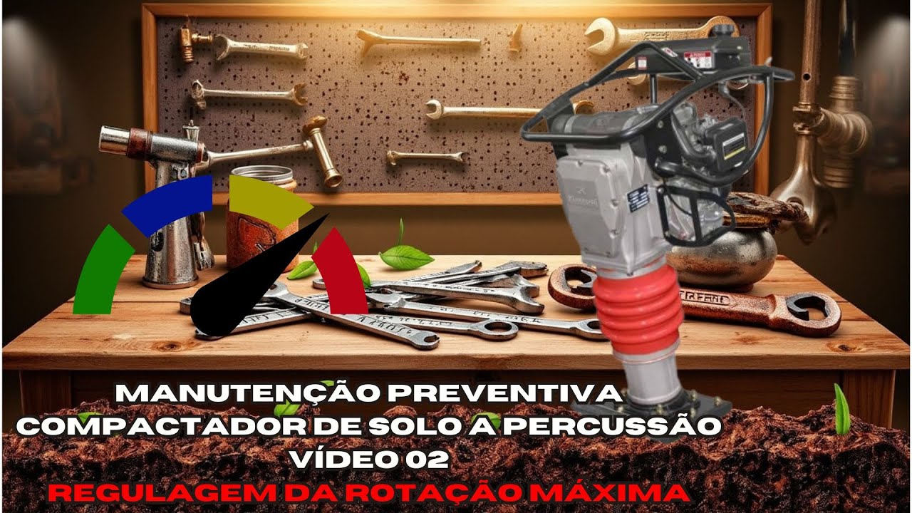 Manutenção Preventiva Compactador de Solo tipo Sapo - Video 02 - Regulagem da rotação máxima