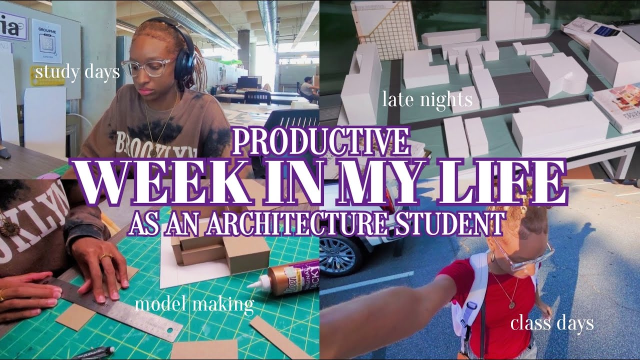 Productive College Vlog | Week in My Life as an Architecture Student