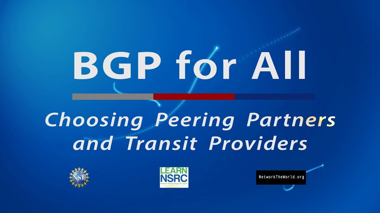 Choosing Peering Partners and Transit Providers