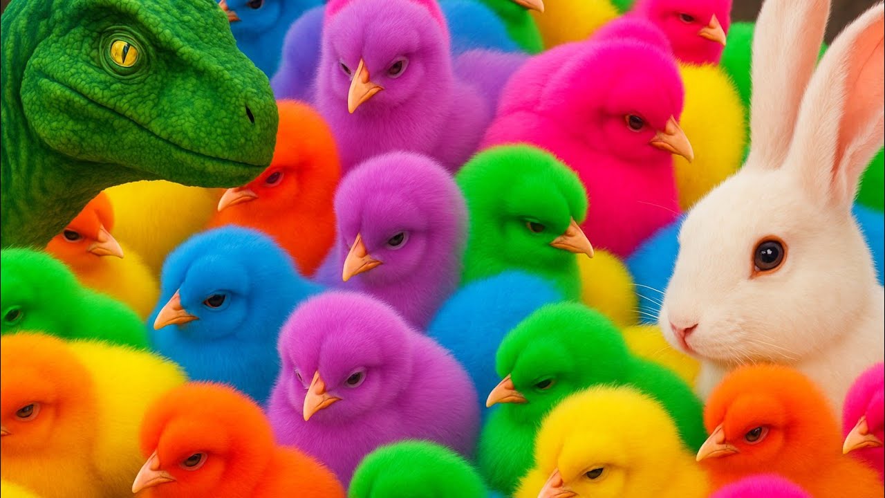 Ayam Lucu, ayam warna warni, ayam rainbow, kelinci lucu, bebek lucu, ikan koi, Hewan Lucu