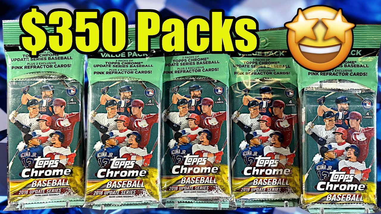 2018 TOPPS CHROME UPDATE (8) VALUE PACK RIP!!! Best Baseball Cards
