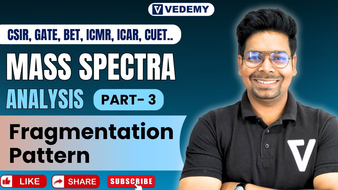 Mass Spectra Analysis | Part-3 | Fragment of Molecules| By Virendra Singh | CSIR | GATE | DBT | ICMR