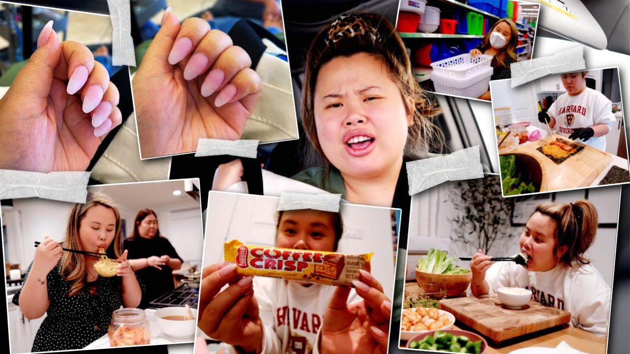 what i REALISTICALLY eat over the WEEKEND! + HORROR NAIL storytime + learning SPANISH + eating VLOG!