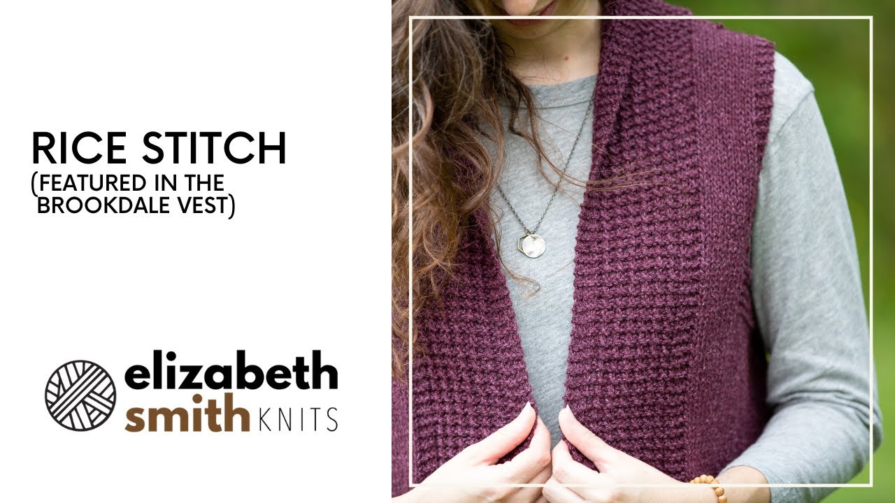 How to knit the rice stitch (featured in the Brookdale Vest)