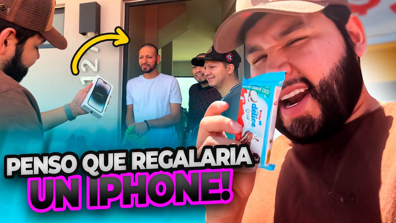 PENSÓ QUE LE REGALARÍA UN IPHONE 16 PRO MAX😳🤣DECEPCIONADO DE LA VIDA😔