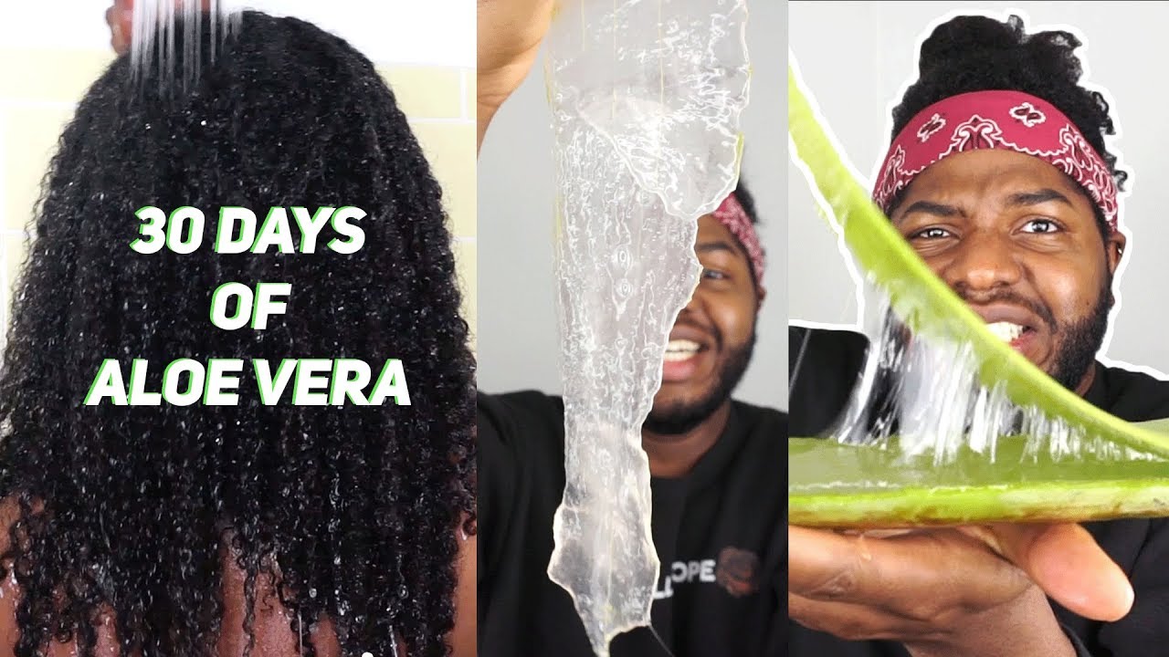 30 DAYS OF FRESH ALOE VERA GEL AND MY HAIR ACTUALLY GREW