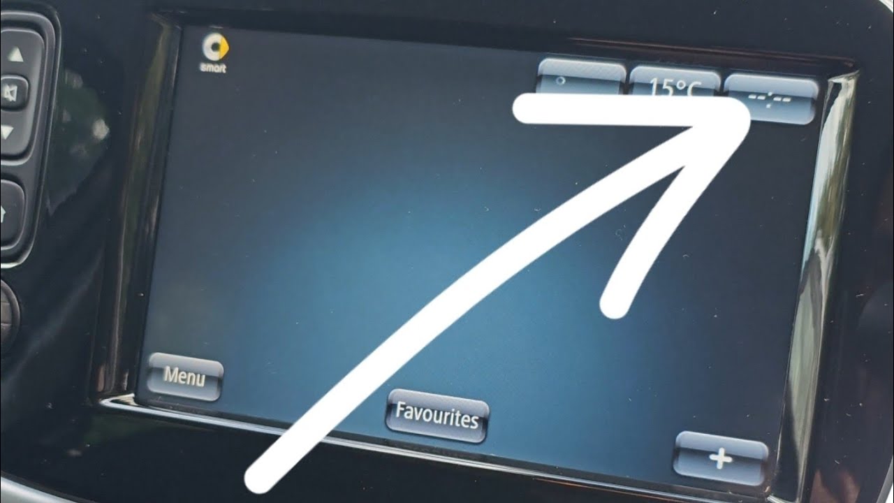 Fix SMART ForFour Fortwo 453 - Clock setting - No Time shown - Time adjustment FIX --:-- - Set time!
